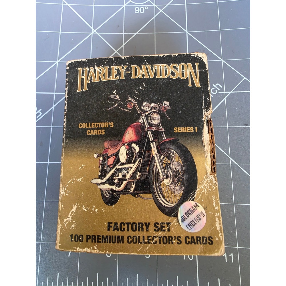 Vintage 1992 Harley-Davidson Series I Factory Set 100 Collector Cards Hologram